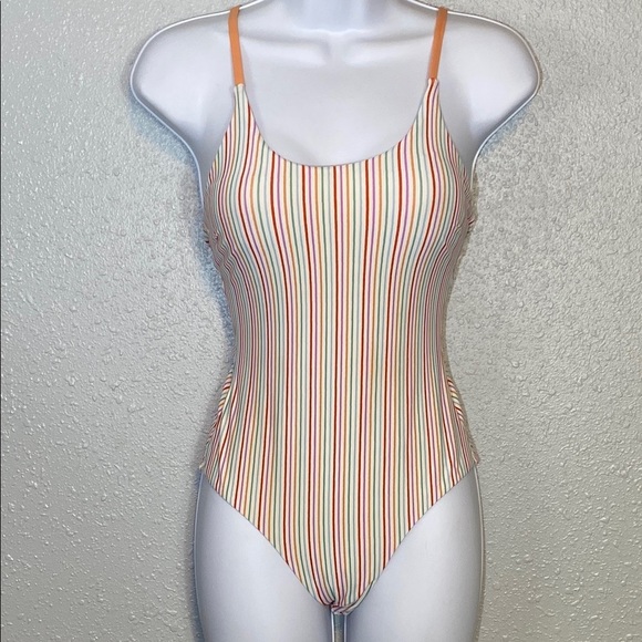 Roller Rabbit Multicolor Striped One Piece Scoop Neck Swimsuit - Picture 5 of 12